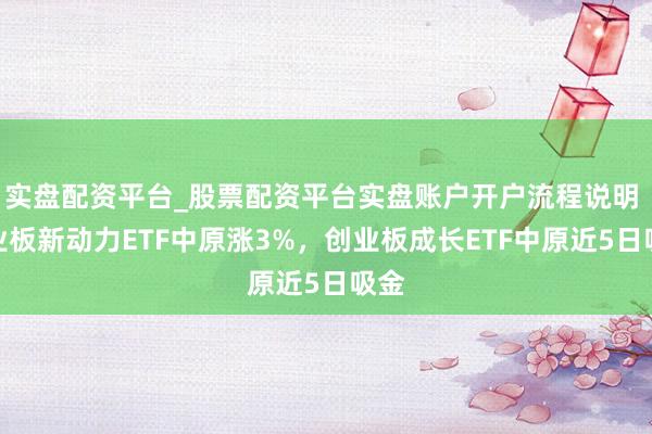 实盘配资平台_股票配资平台实盘账户开户流程说明 创业板新动力ETF中原涨3%，创业板成长ETF中原近5日吸金